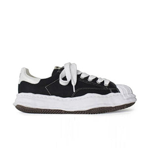 메종 미하라 야스히로 슈퍼스타 OG 솔 캔버스 로우 스니커즈