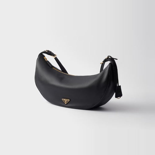 프라다 라지 가죽 숄더백 블랙 1BC255