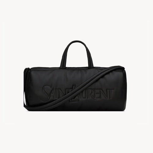 세인트로랑 램스킨 라지 더플백 블랙 (차은우 착용)