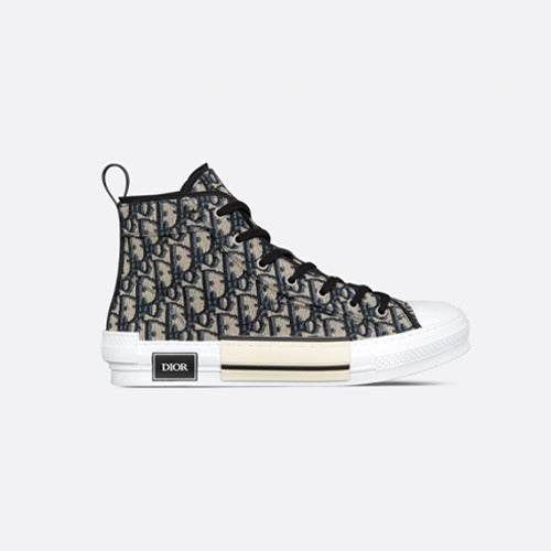 디올 오블리크 B23 하이탑 스니커즈 베이지/블랙