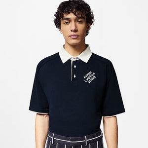 루이비통 엠브로이더드 쇼트 슬리브드 폴로 셔츠 1AFQQH