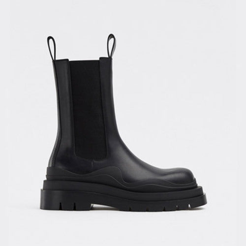 보테가베네타 타이어 첼시 부츠 블랙