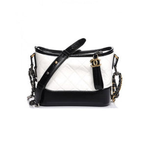 샤넬 가브리엘 스몰 호보백 화이트/블랙