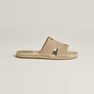 에르메스 안티구아 에스파드리유 뮬 샌드 베이지