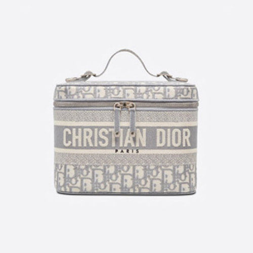 디올 오블리크 트래블 베니티 케이스백 그레이