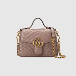 구찌 GG마몽 미니 탑 핸들백 핑크