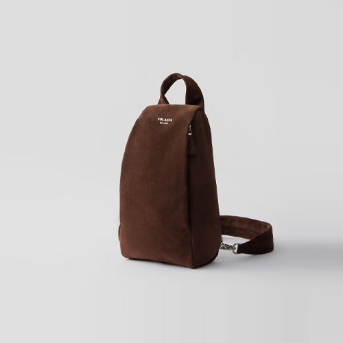 프라다 스웨이드 백팩 커피 2VZ114