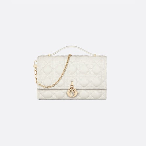 디올 미스 디올 탑 핸들백 화이트 (한소희 착용)