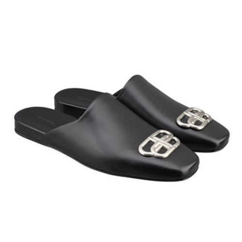 발렌시아가 코지 BB 뮬 블랙/은장