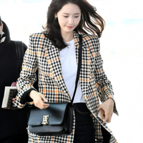 버버리 레더 TB백 S/M 블랙 (이다희,윤아,지수,김수미 착용)