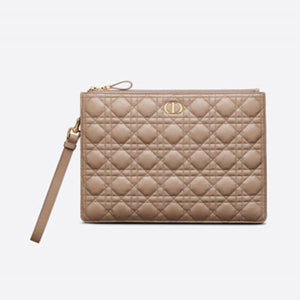 디올 카로 라지 데일리 파우치 베이지