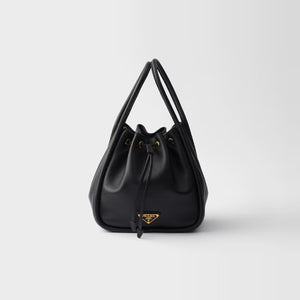 프라다 달링 가죽 미니 버킷백 블랙 1BE087