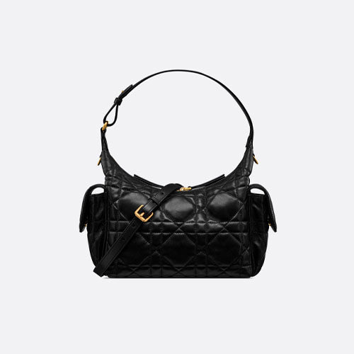 디올 매끄로까나쥬 디-드림 미디엄 백 블랙