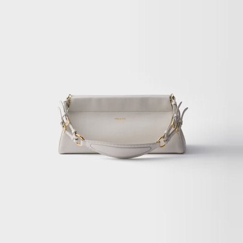 프라다 앙쉐네 미디엄 가죽 백 화이트 1BC262