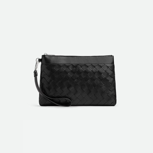 보테가베네타 인트레치아토 프리즘 파우치 블랙