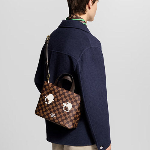 루이비통 다미에 에벤 캔버스 미니 쇼퍼 토트 N40810