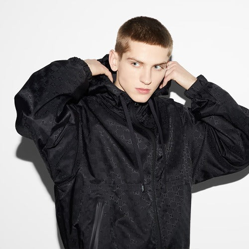 구찌 GG 나일론 자카드 경량 재킷 블랙 784185