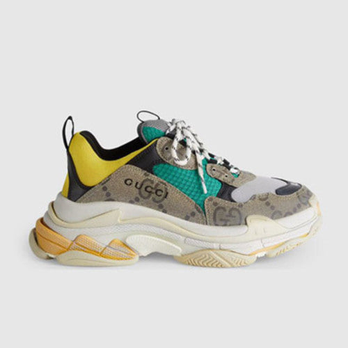 구찌 X 발렌시아가 해커 프로젝트 트리플S 스니커즈 옐로우/그린