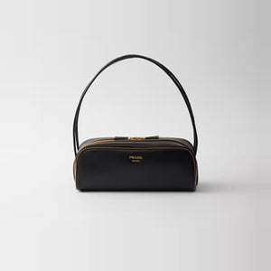 프라다 스윙 부드러운 가죽 숄더백 블랙 1BC249