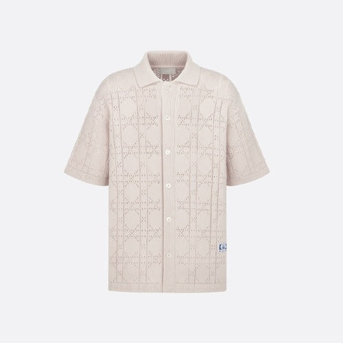 디올 까나쥬 니트 반소매 셔츠 2color