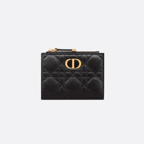 디올 카로 달리아 반지갑 블랙