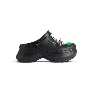 발렌시아가 X 크록스 지비츠 플랫폼 뮬 블랙