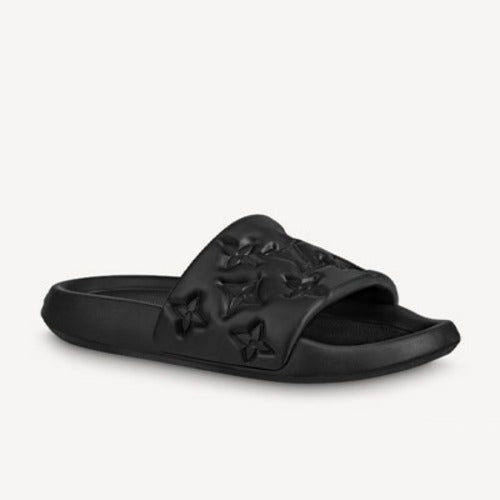 루이비통 워터프런트 뮬 블랙 1A9FKM