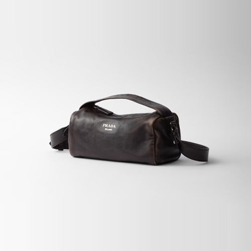 프라다 나파 가죽 숄더백 다크브라운 2VH188
