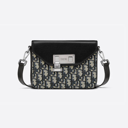 디올 오블리크 자카드 메신저 파우치백 (이재욱 착용)