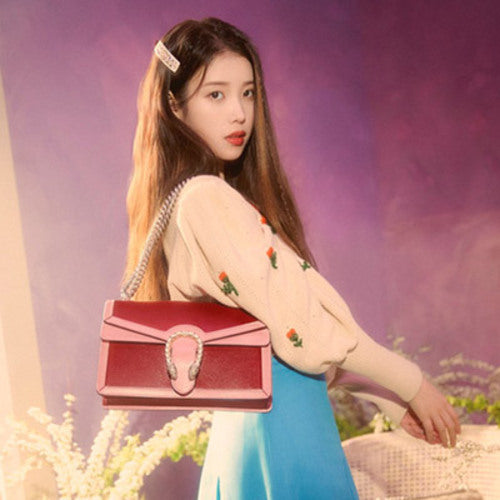 구찌 디오니서스 스몰 숄더백 레드/핑크 (아이유 착용)