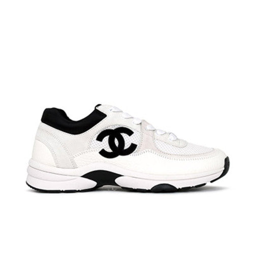 샤넬 CC 로고 테니스 메쉬 스니커즈 화이트 G38299