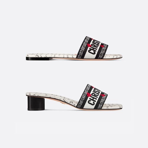 디올 디올아모르 디웨이 코튼 뮬 1cm/4cm