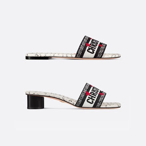 디올 디올아모르 디웨이 코튼 뮬 1cm/4cm