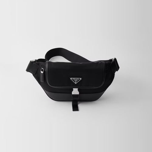 프라다 리나일론 및 사피아노 가죽 숄더백 2VH176