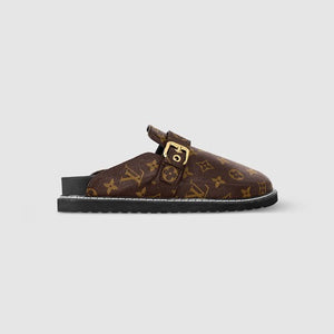 루이비통 LV 코지 플랫 컴포트 뮬 브라운 1AAW6Q