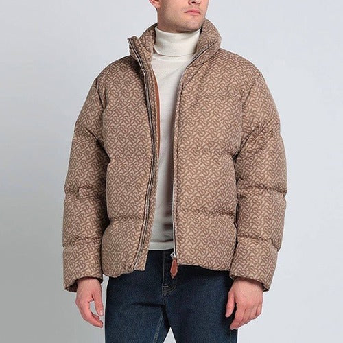 버버리 올오버 TB 모노그램 자카드 푸퍼 자켓