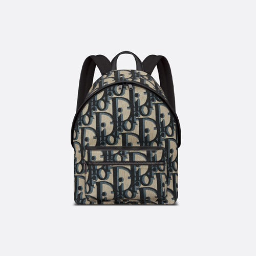 디올 맥시 오블리크 라이더 백팩 베이지/블랙