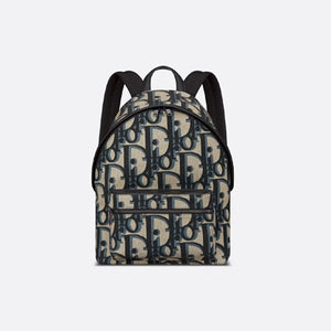 디올 맥시 오블리크 라이더 백팩 베이지/블랙