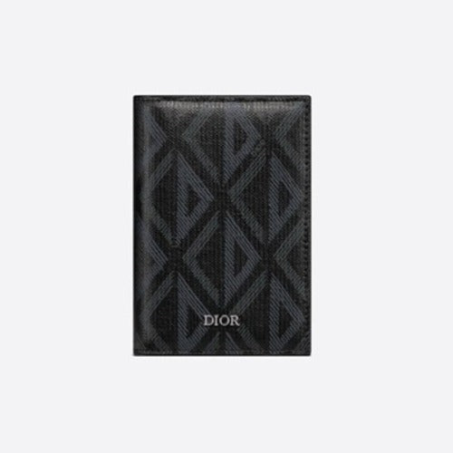 디올 CD 다이아몬드 2단 카드지갑 블랙
