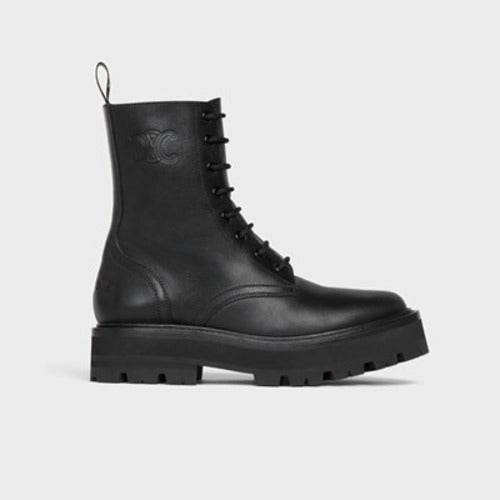 셀린느 벌키 샤이니 불 레이스업 부츠