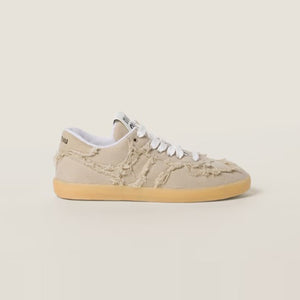 미우미우 데님 스니커즈 베이지 5E325E