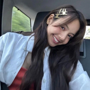 셀린느 트리오페 스냅 헤어클립 2color (표예진,리사,손나은,차정원,장희진 등 착용)