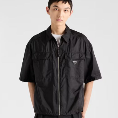 프라다 쇼트 슬리브 라이트 리나일론 셔츠 SC75