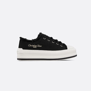 디올 워크 앤 플랫폼 스니커즈 코튼 캔버스 블랙