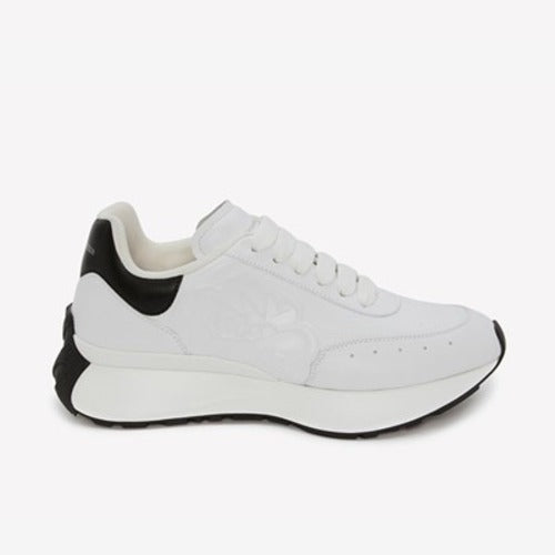 알렉산더맥퀸 스프린트 러너 로고 스니커즈 화이트 블랙탭