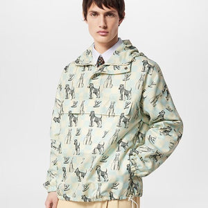 루이비통 다미에 프린티드 후디드 아노락 1AFRCA