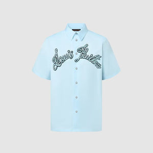 루이비통 엠브로이더드 쇼트 슬리브드 반팔 셔츠 1AFRLP