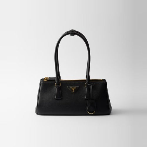 프라다 미디엄 갤러리아 가죽 백 블랙 1BE080