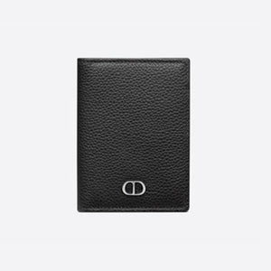 디올 CD 아이콘 시그니처 2단 카드지갑 블랙