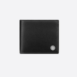 디올 CD 버튼 시그니처 반지갑 블랙